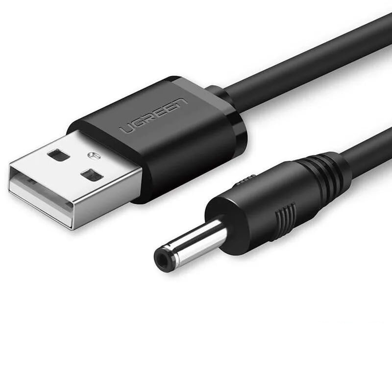 Cáp cấp nguồn USB 2.0 sang đầu cái 3.5mm dài 1m màu đen (US277) Ugreen 10376